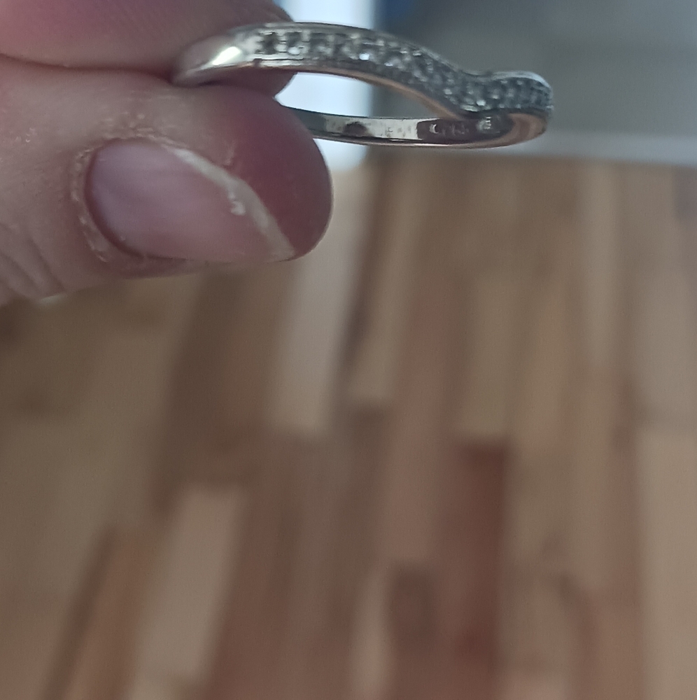 Antique Silver Wedding band. Size 8.